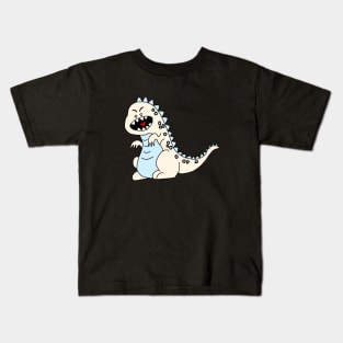 White Godzilla Kids T-Shirt